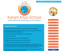 Tablet Screenshot of karamkriya.org