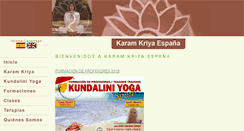Desktop Screenshot of karamkriya.es