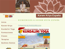 Tablet Screenshot of karamkriya.es